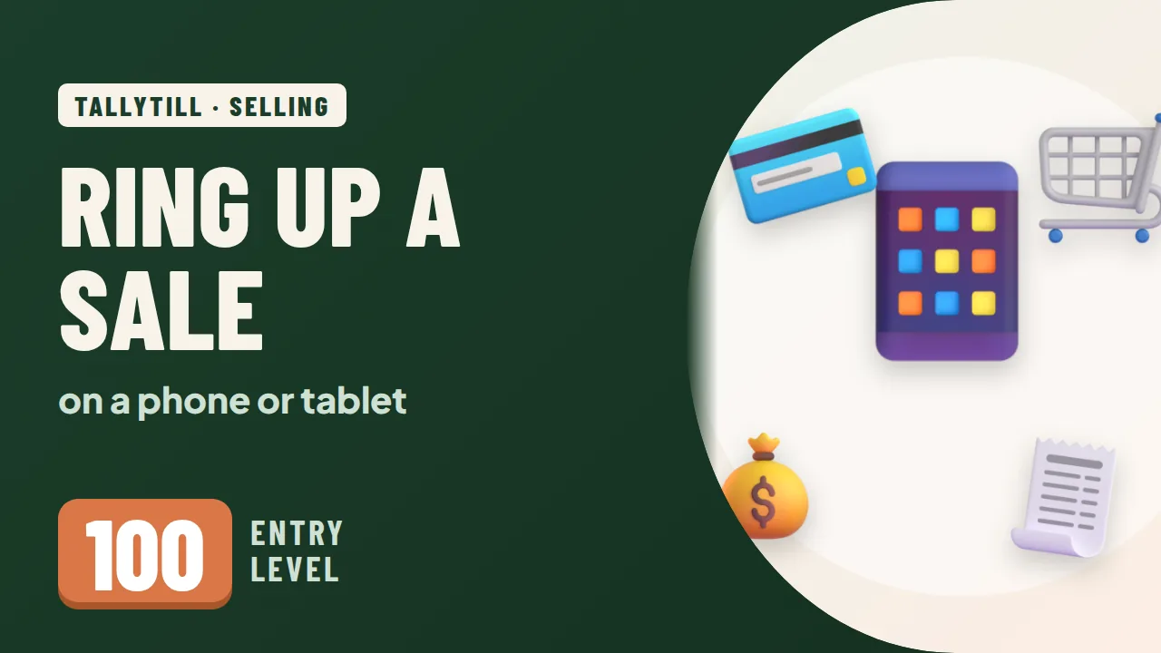 Video: ring up a sale on a phone or tablet, start to finish